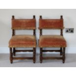 A pair of French 18th Century style child's chairs