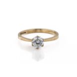 A solitaire ring