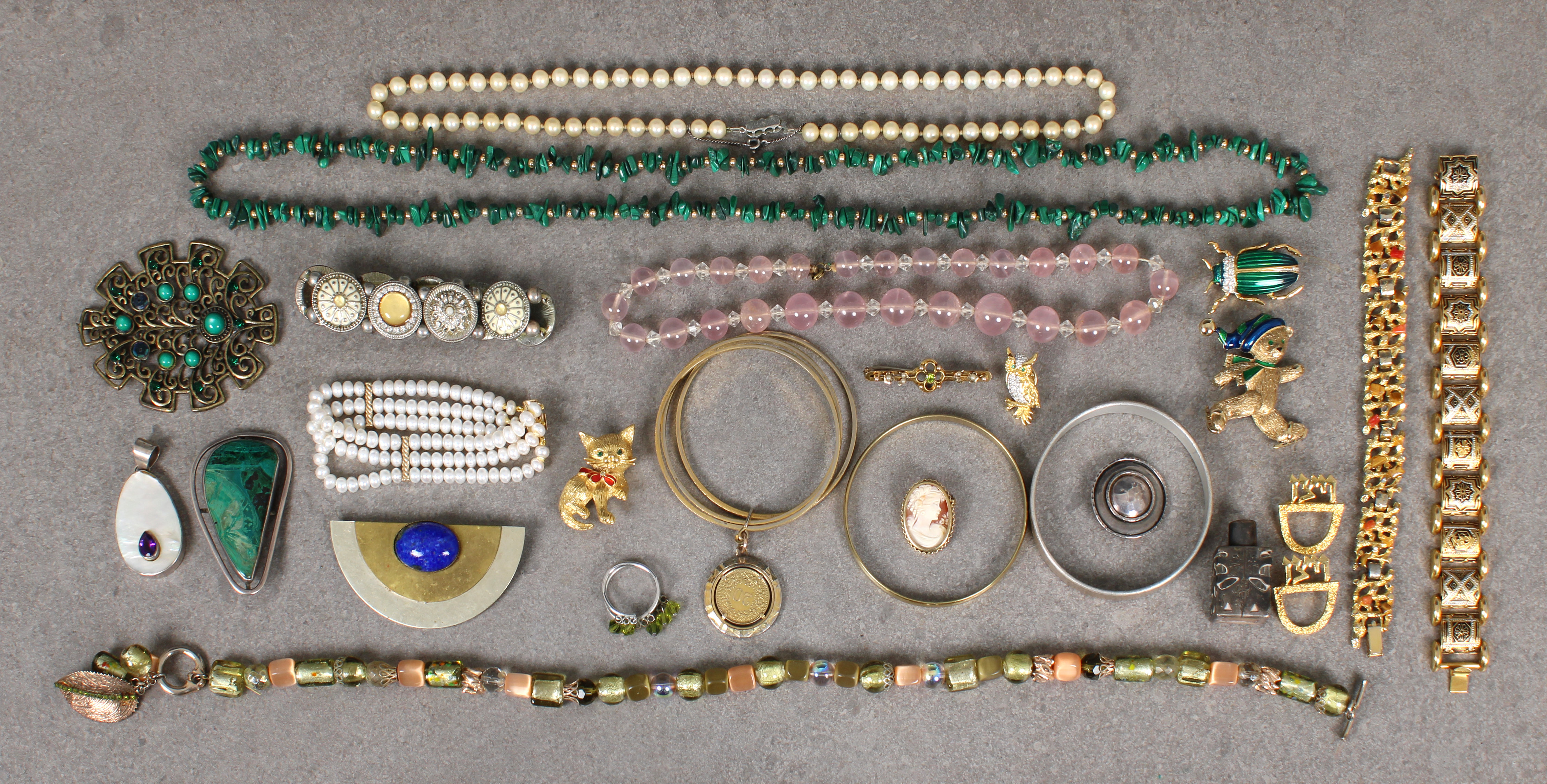 A large collection of costume jewellery