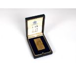 A vintage gold plated Dunhill 70 lighter