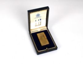 A vintage gold plated Dunhill 70 lighter