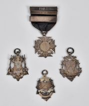 Royal Jersey Light Infantry interest - Four silver shooting medals