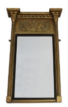 A Regency giltwood and gesso pier mirror