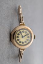 A 9ct yellow gold Ladies wristwatch