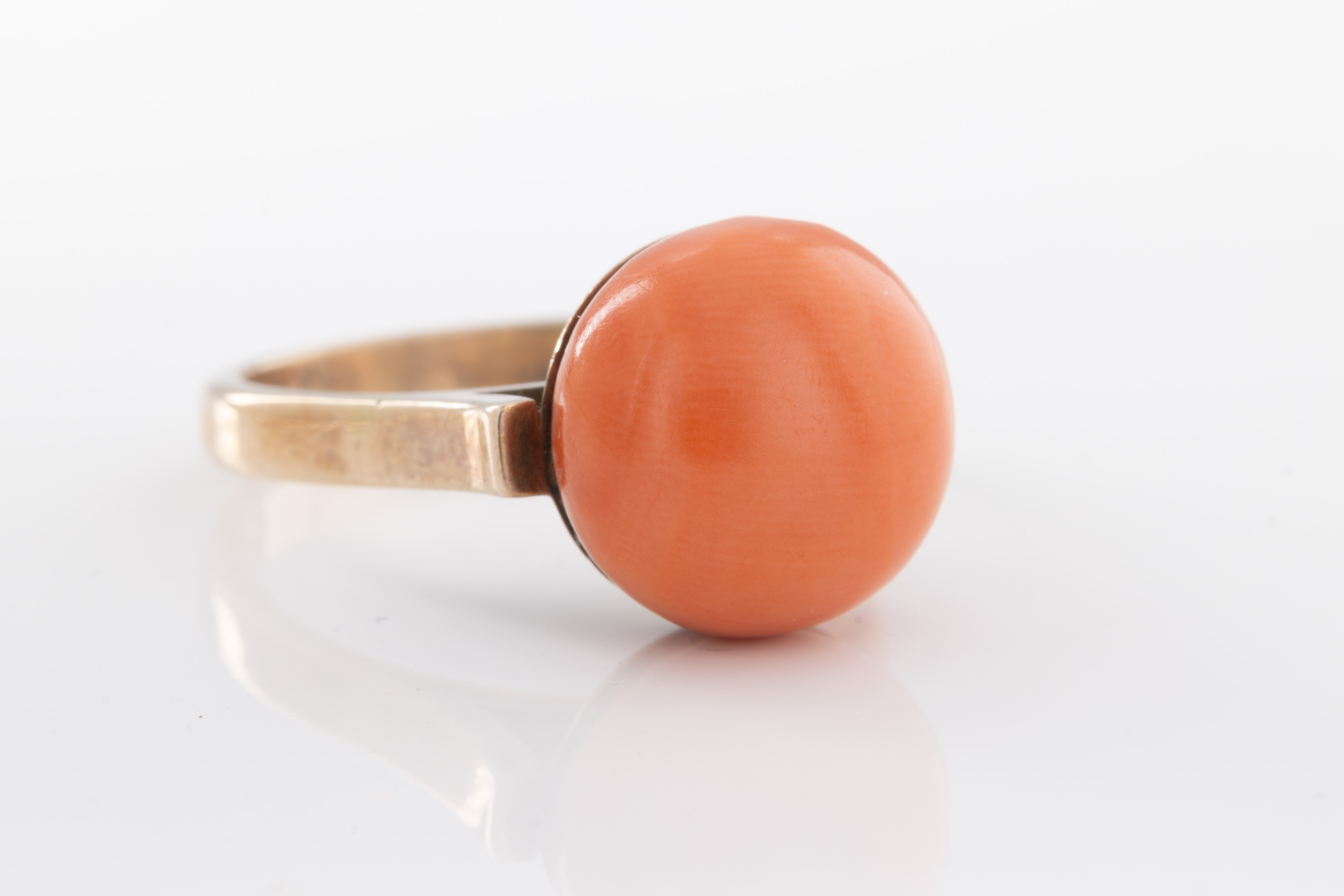 A coral ring
