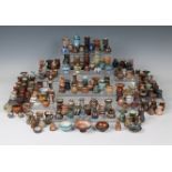 Elizabeth Ann Macphail (1939-89) A large collection of miniature pots, vases and dishes etc (150+)