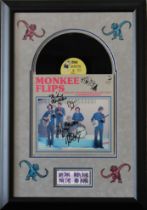 The Monkees - signed album display (MONKEE FLIPS)