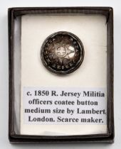 A Jersey Militia Officers coatee button