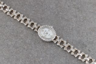A Jean Pierre of Switzerland ladies diamond wristwatch
