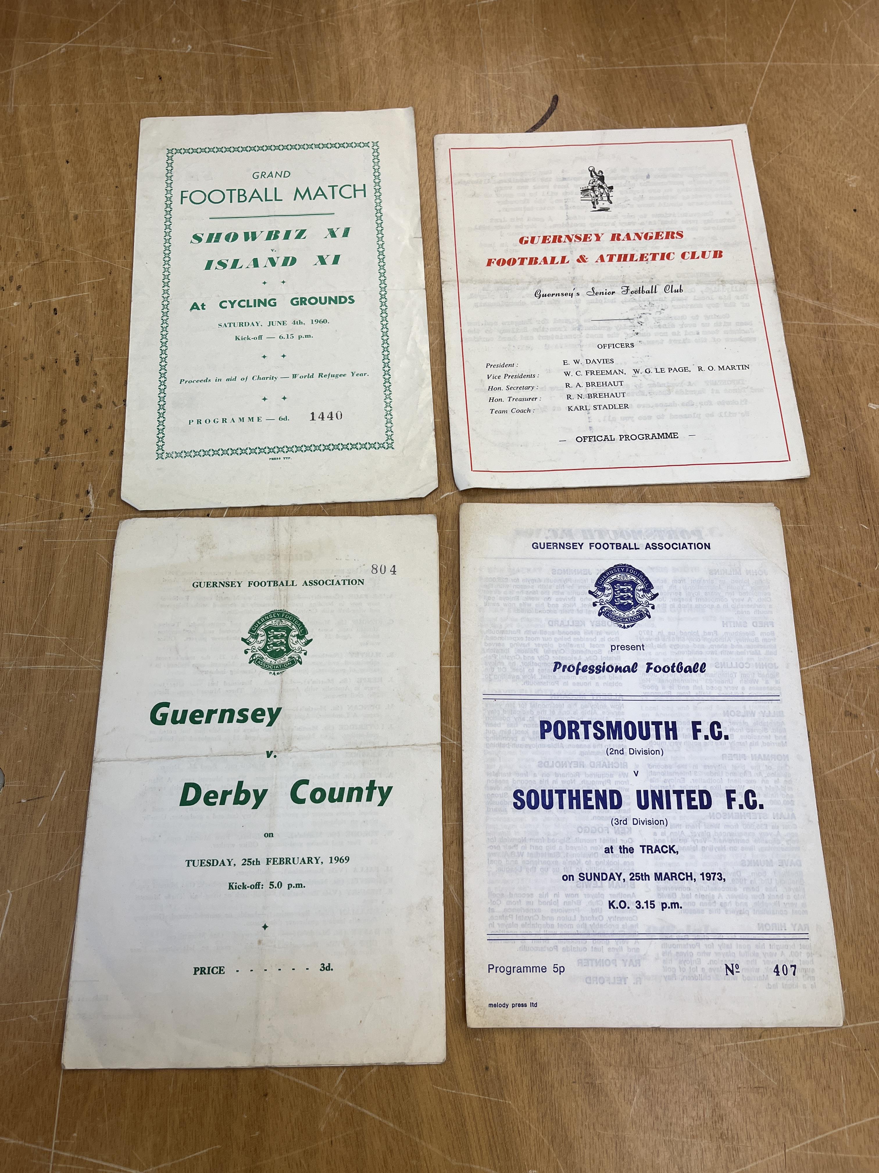 Channel Island Football Interest - A collection of vintage football programmes - Image 10 of 15