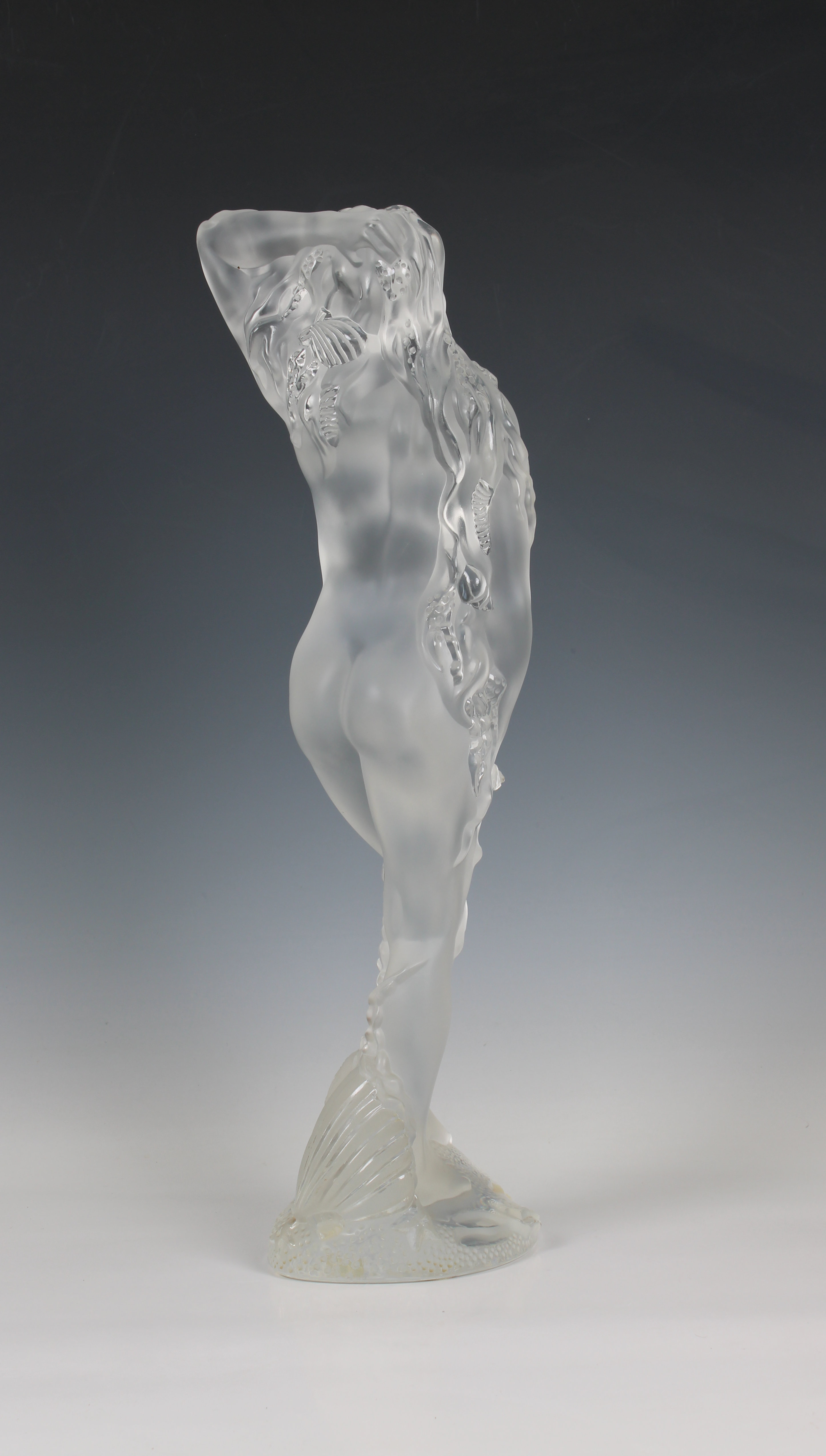 A limited edition Lalique frosted glass figure 'Statue Oceanide' - Image 3 of 5