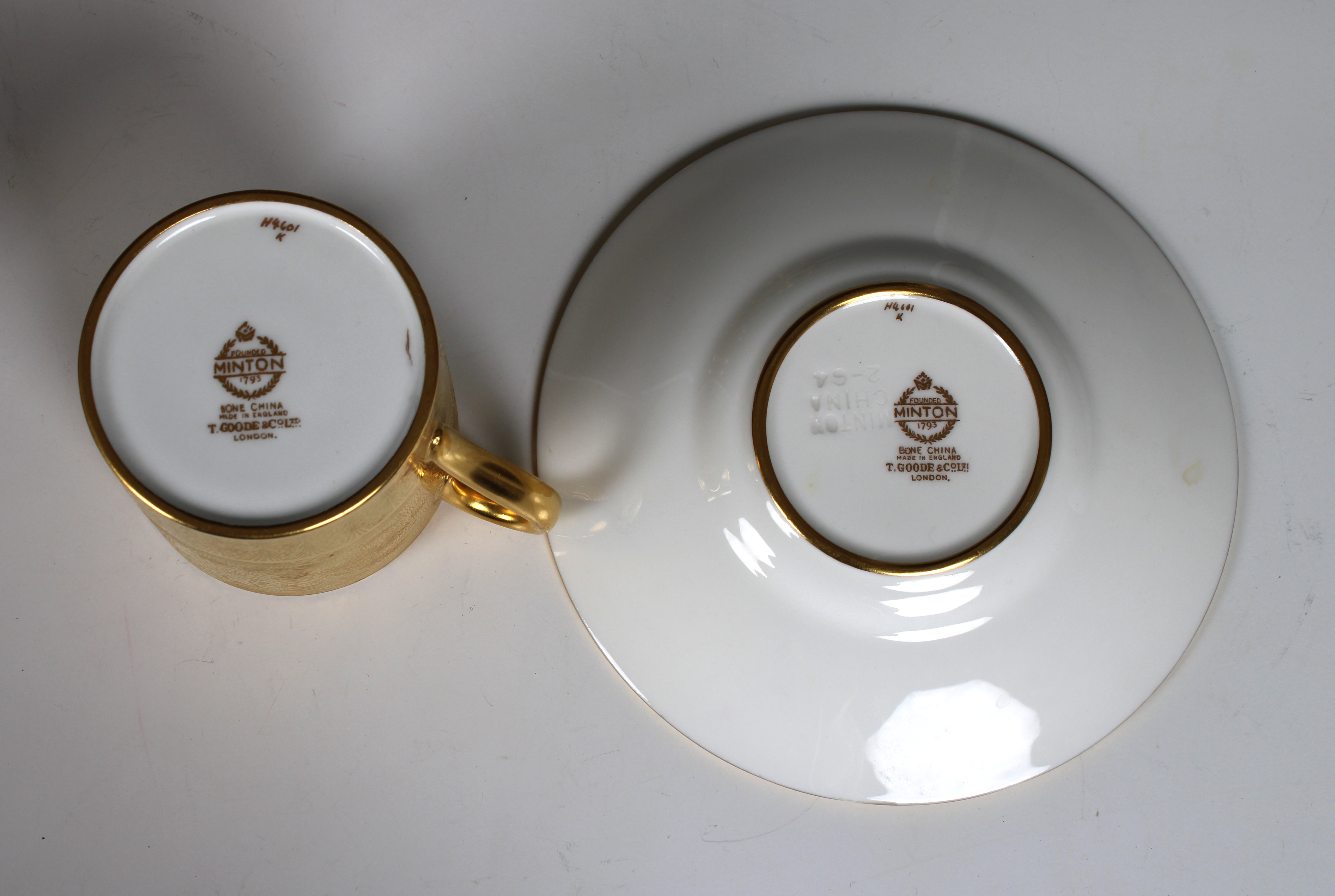 A Minton, T Goode & Co, bone china coffee service - Image 2 of 3