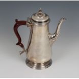 A George III style silver coffee pot