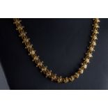 An 18ct yellow gold necklace