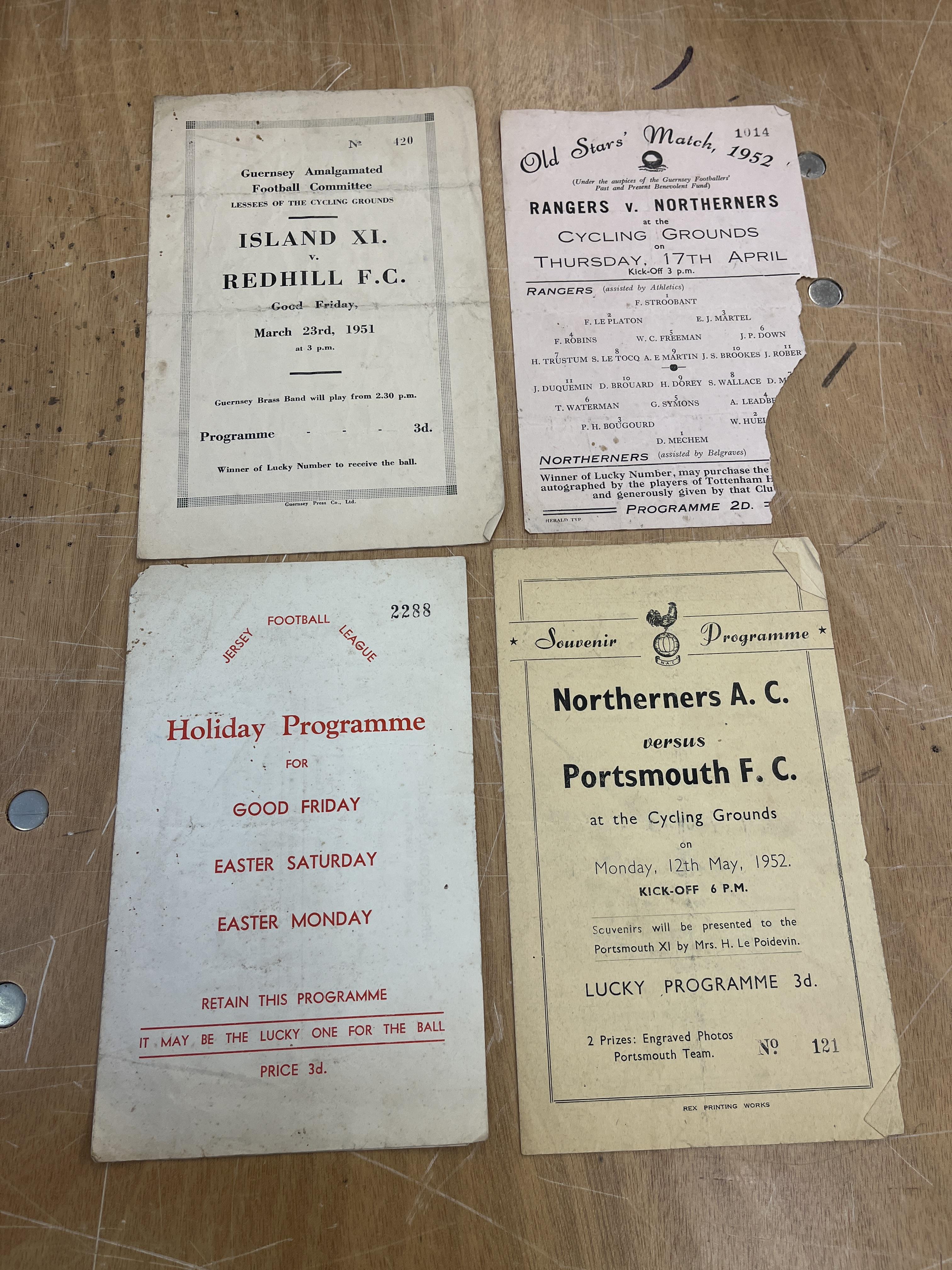 Channel Island Football Interest - A collection of vintage football programmes - Image 6 of 15