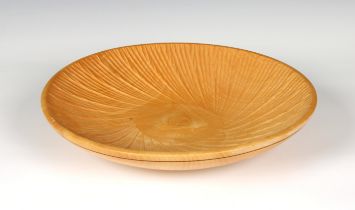 A hand turned sycamore bowl by Bill Mount, Isle of Wight