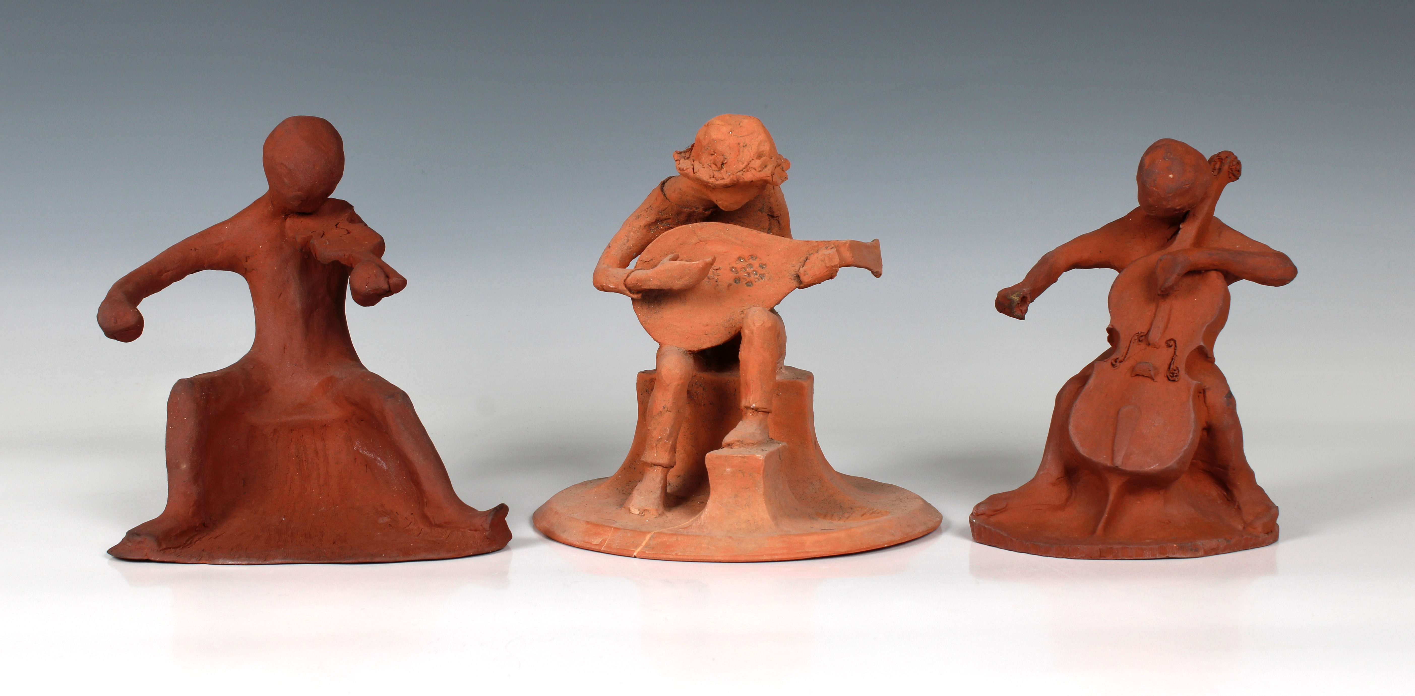 Elizabeth Ann Macphail (1939-89) Three unglazed musicians