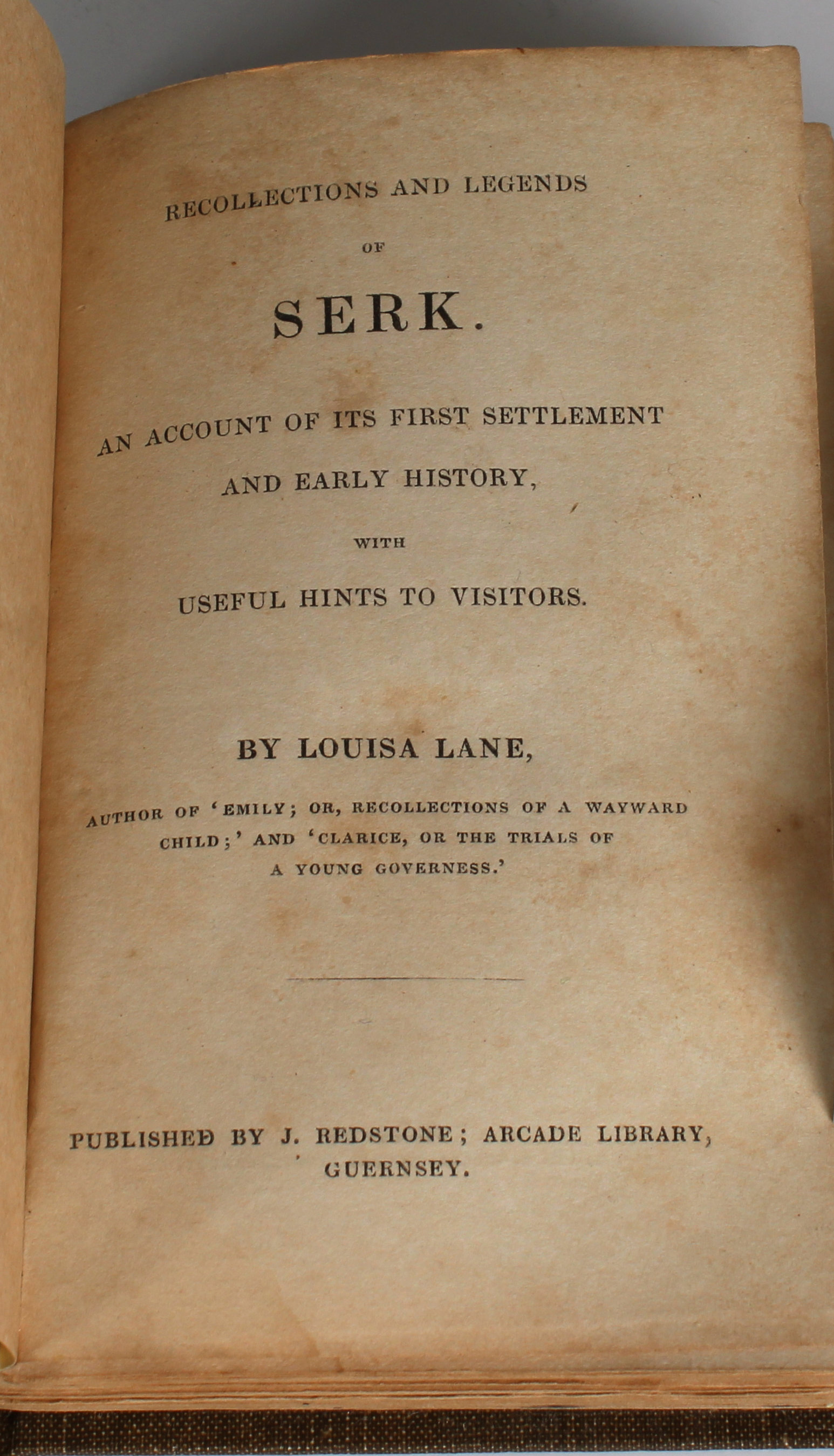 Louisa Lane. Recollections and Legends of Serk. - Bild 2 aus 2