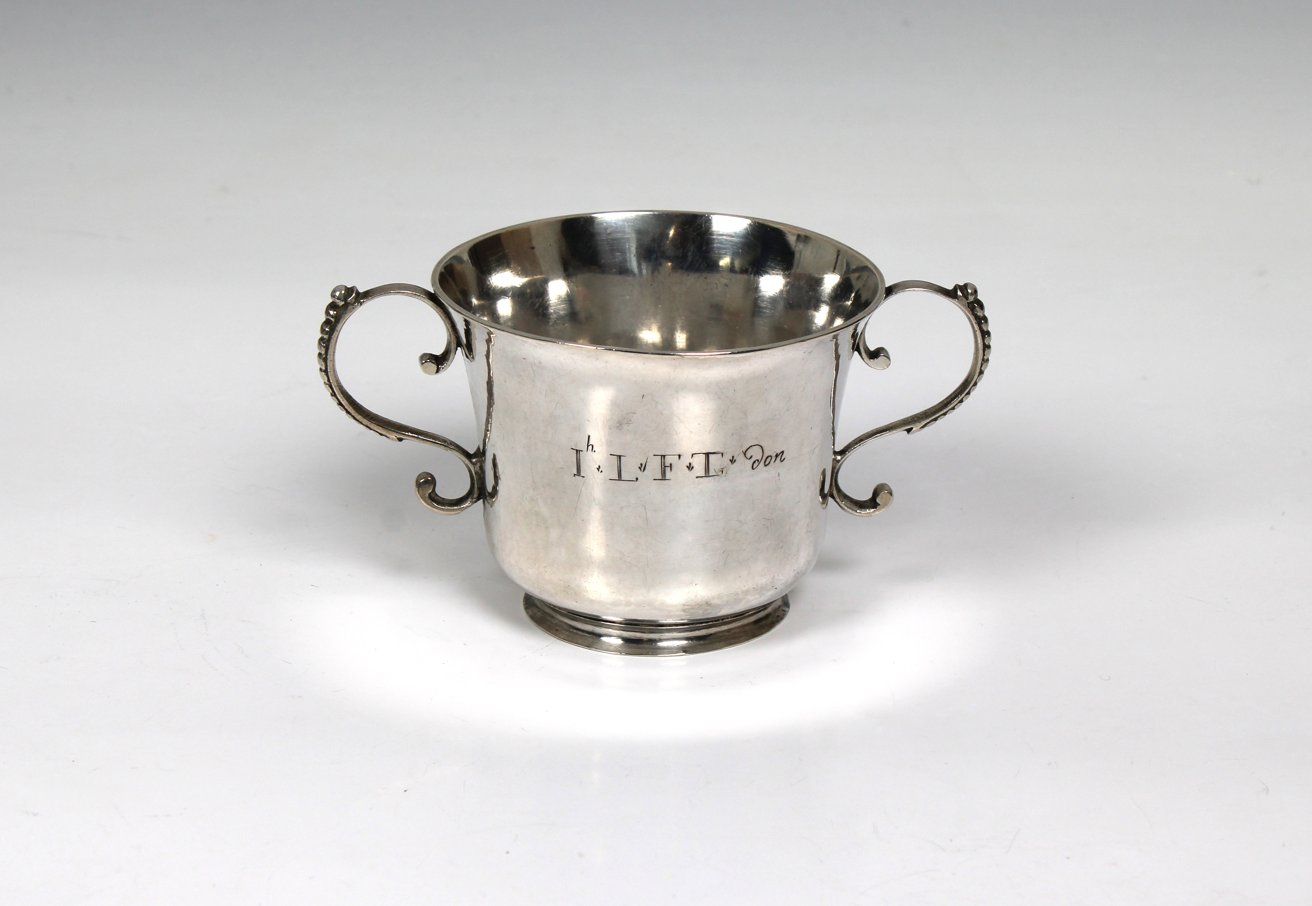 An 18th century Channel Islands silver christening cup