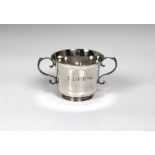 An 18th century Channel Islands silver christening cup