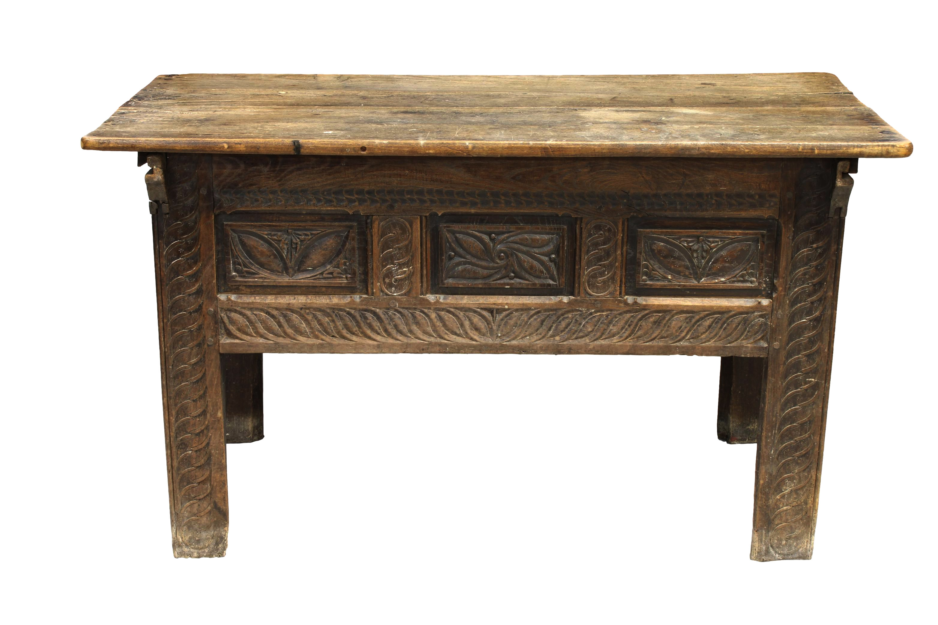 A Breton/Norman 18th century oak dough bin