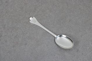 A late 17th century silver trefid spoon