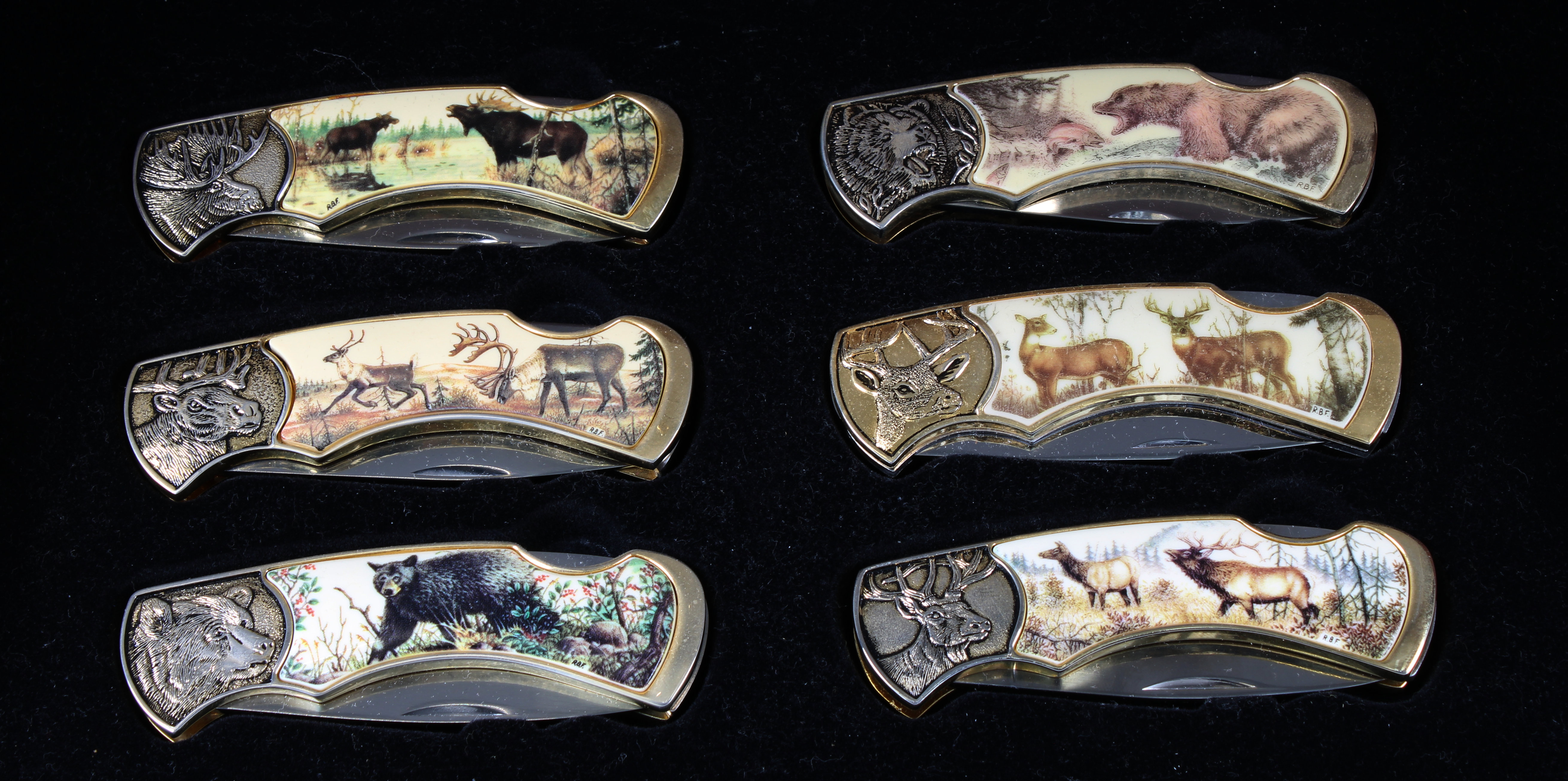 A collection of eighteen Franklin Mint Collectors Knives with Display Cases. (18) - Image 4 of 6
