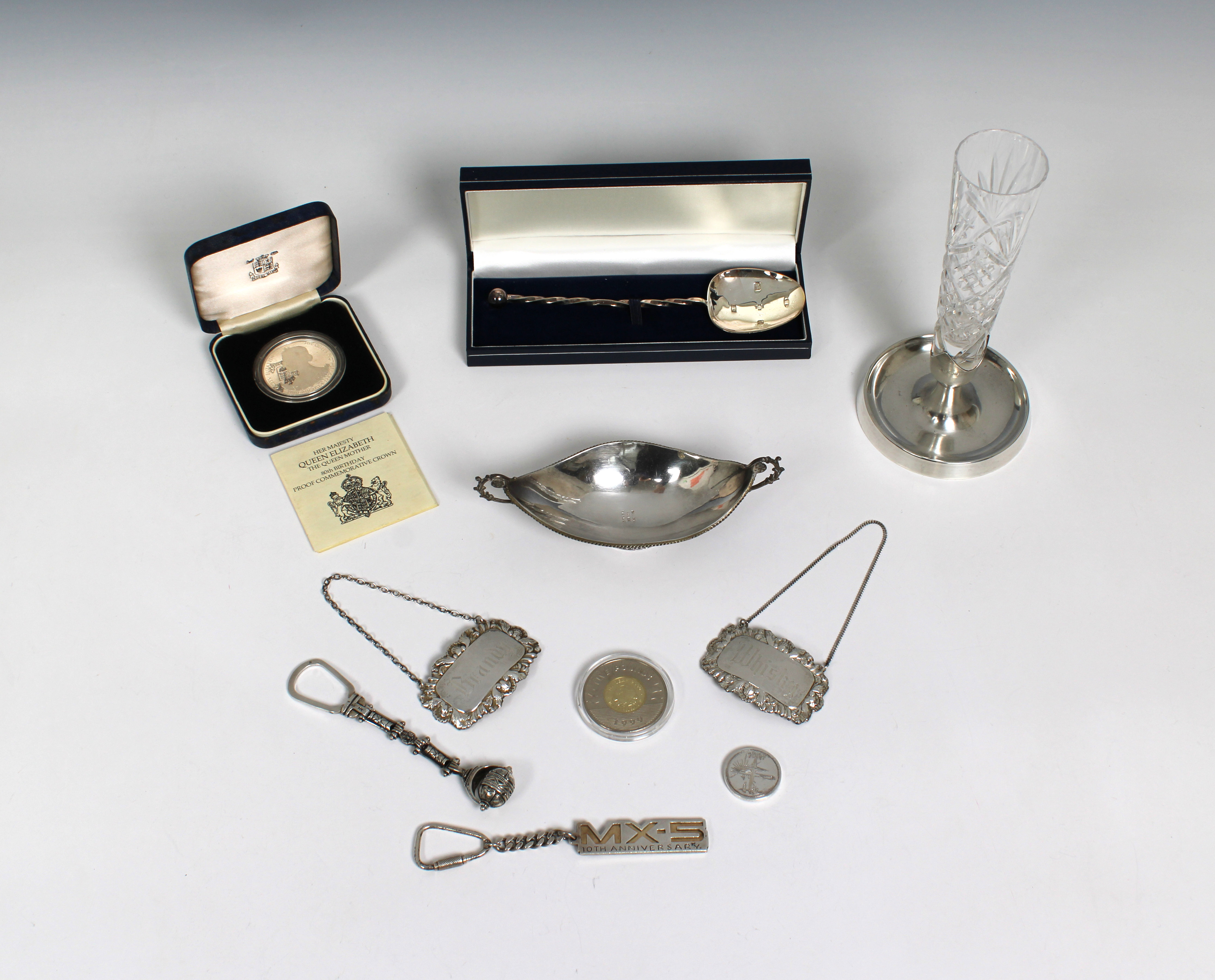 A collection of silver - To include The Millennium Spoon