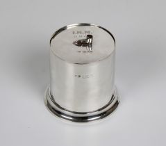 An early Edwardian silver Tobacco pot and cover