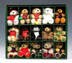 A set of Miniature Harrods Christmas Bears