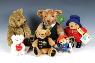 A collection of various Steiff, Harrods and other Teddy Bears