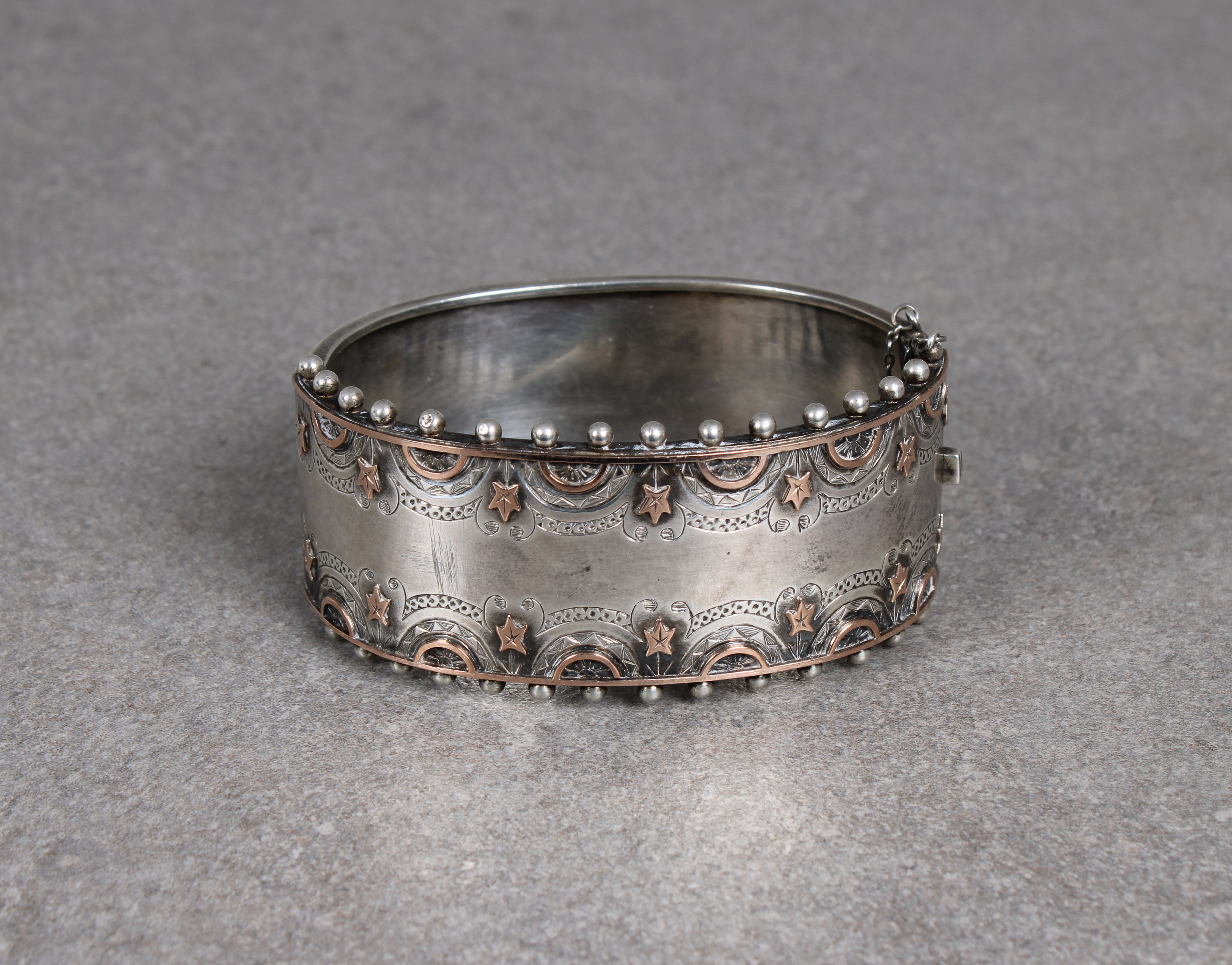 A Victorian silver bangle