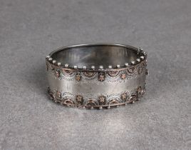 A Victorian silver bangle