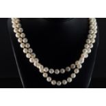 A two string pearl necklace