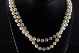 A two string pearl necklace
