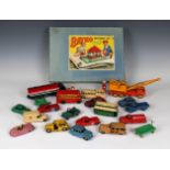 A quantity of 1950's Dinky, Triang and other model vehicles