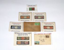 A small collection of Jersey & Guernsey German Occupation stamps