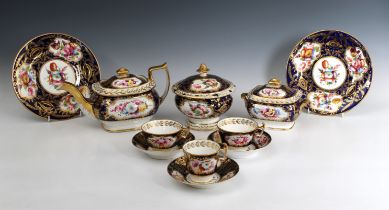 A Victorian porcelain dinner, tea and coffee service