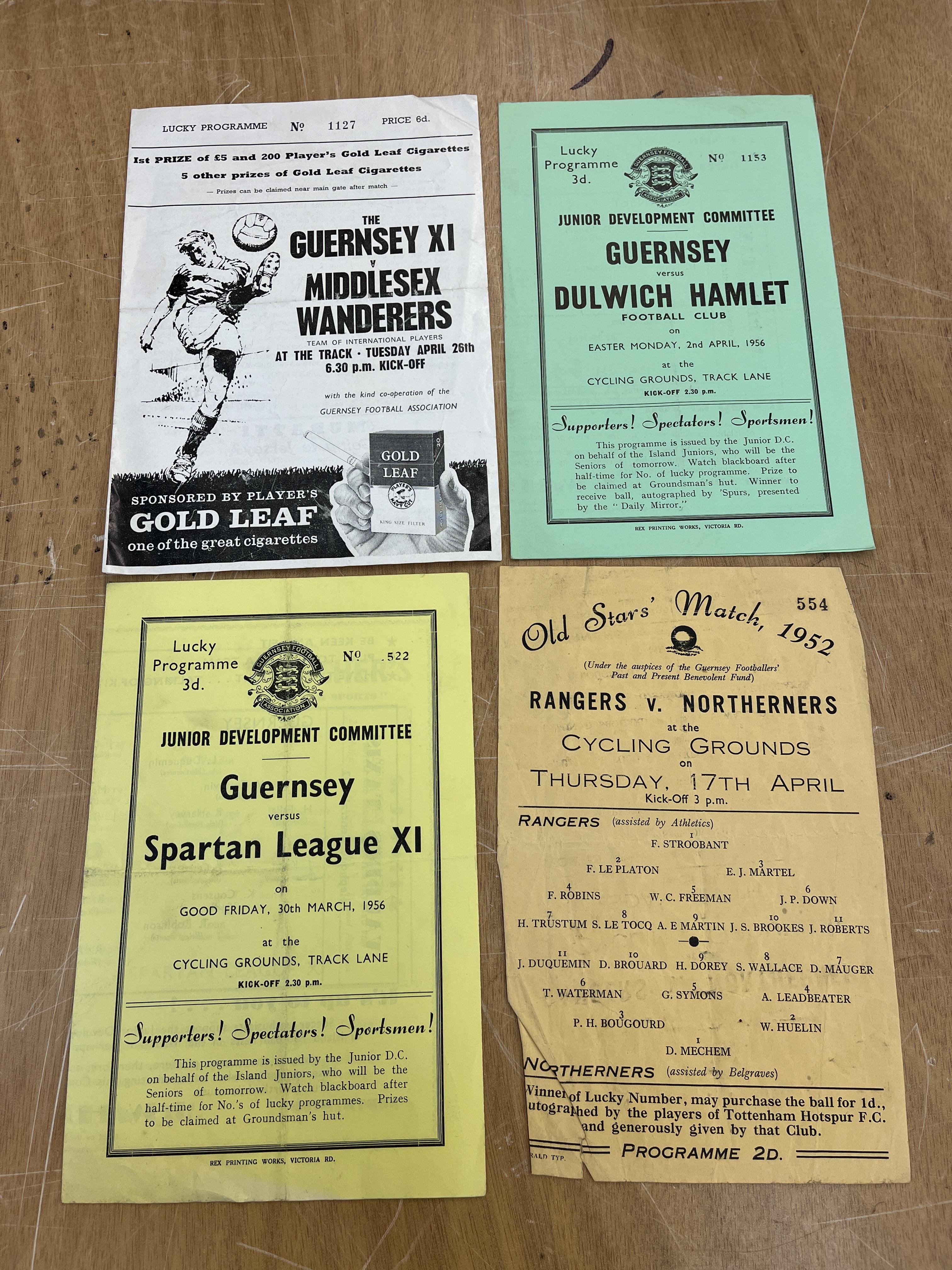 Channel Island Football Interest - A collection of vintage football programmes - Image 5 of 15