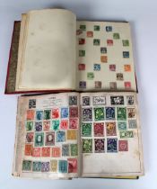 Two stamp albums containing Victorian to late 20th century worldwide, UK and Commonwealth stamps