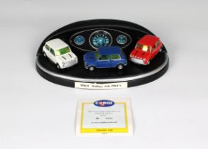 A Corgi Toys No. CC99109 three piece Cooper S 'End of an Era' gift set