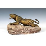 After Charles Valton (1851-1918) - Tiger bronze