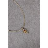 A Catherine Best 18ct yellow gold gem-set necklace