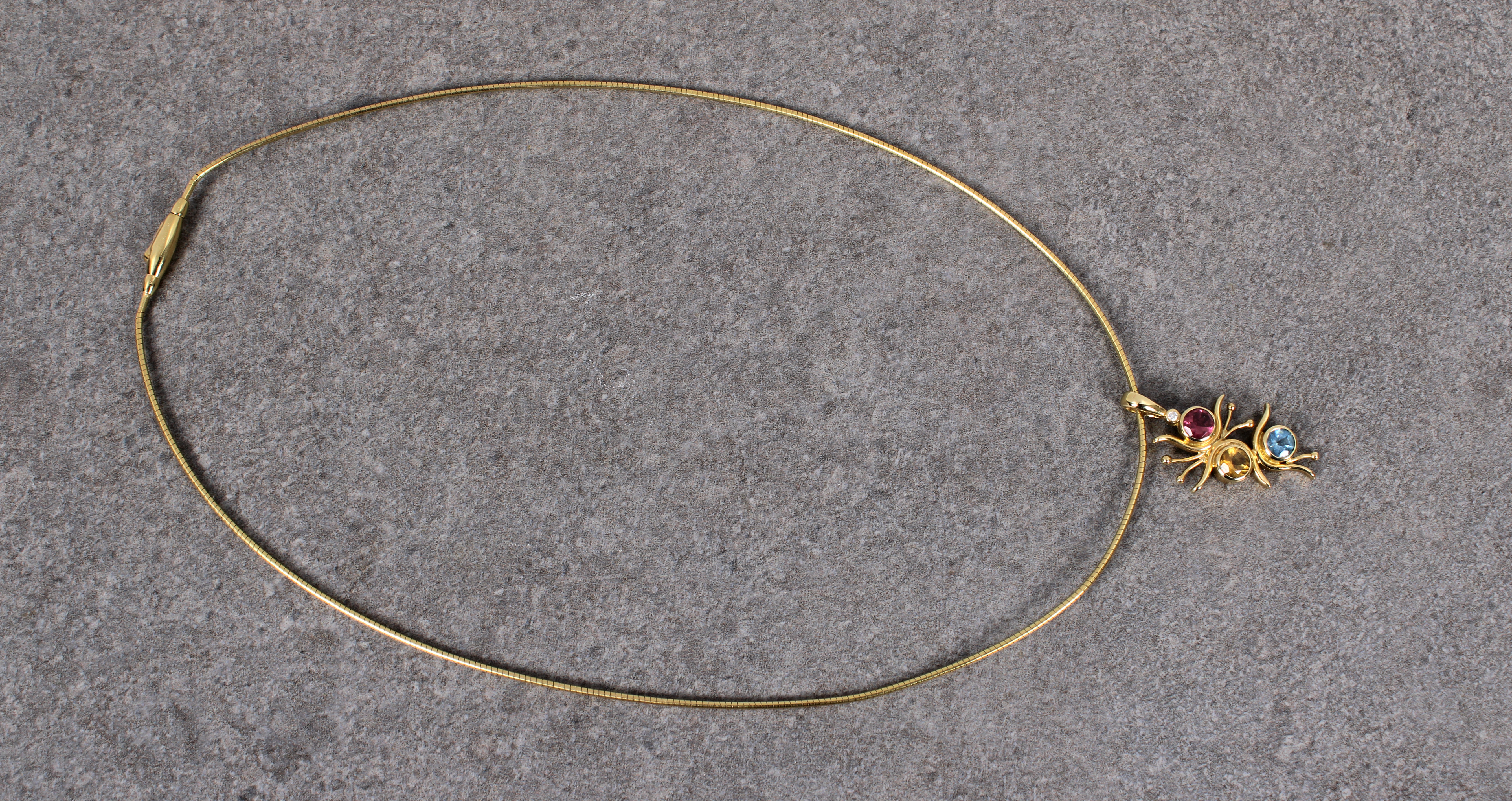 A Catherine Best 18ct yellow gold gem-set necklace - Image 3 of 3