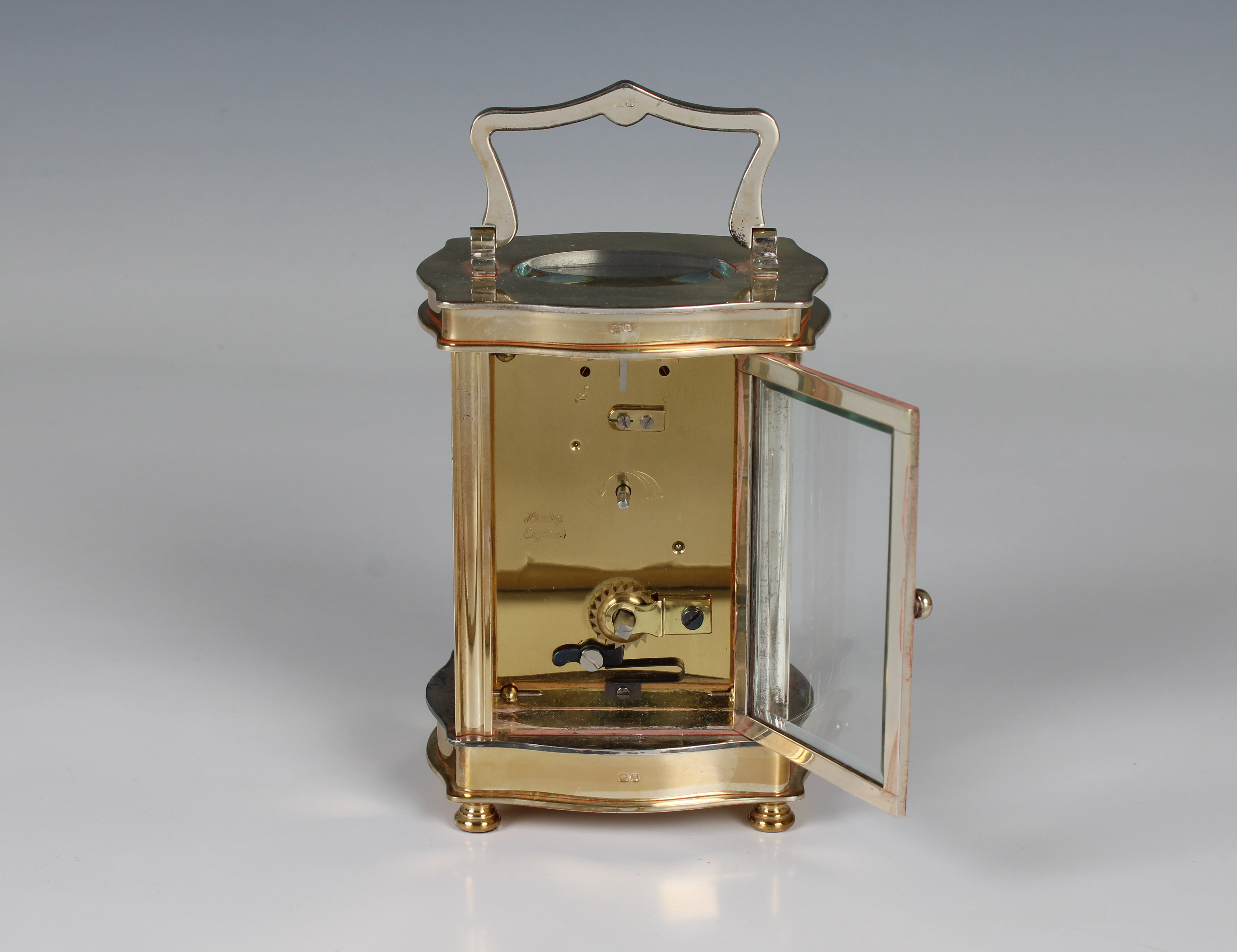 A good quality Garrard London, silver gilt carriage clock - Image 2 of 2