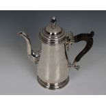 A Georgian silver coffee pot