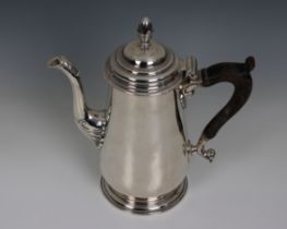 A Georgian silver coffee pot