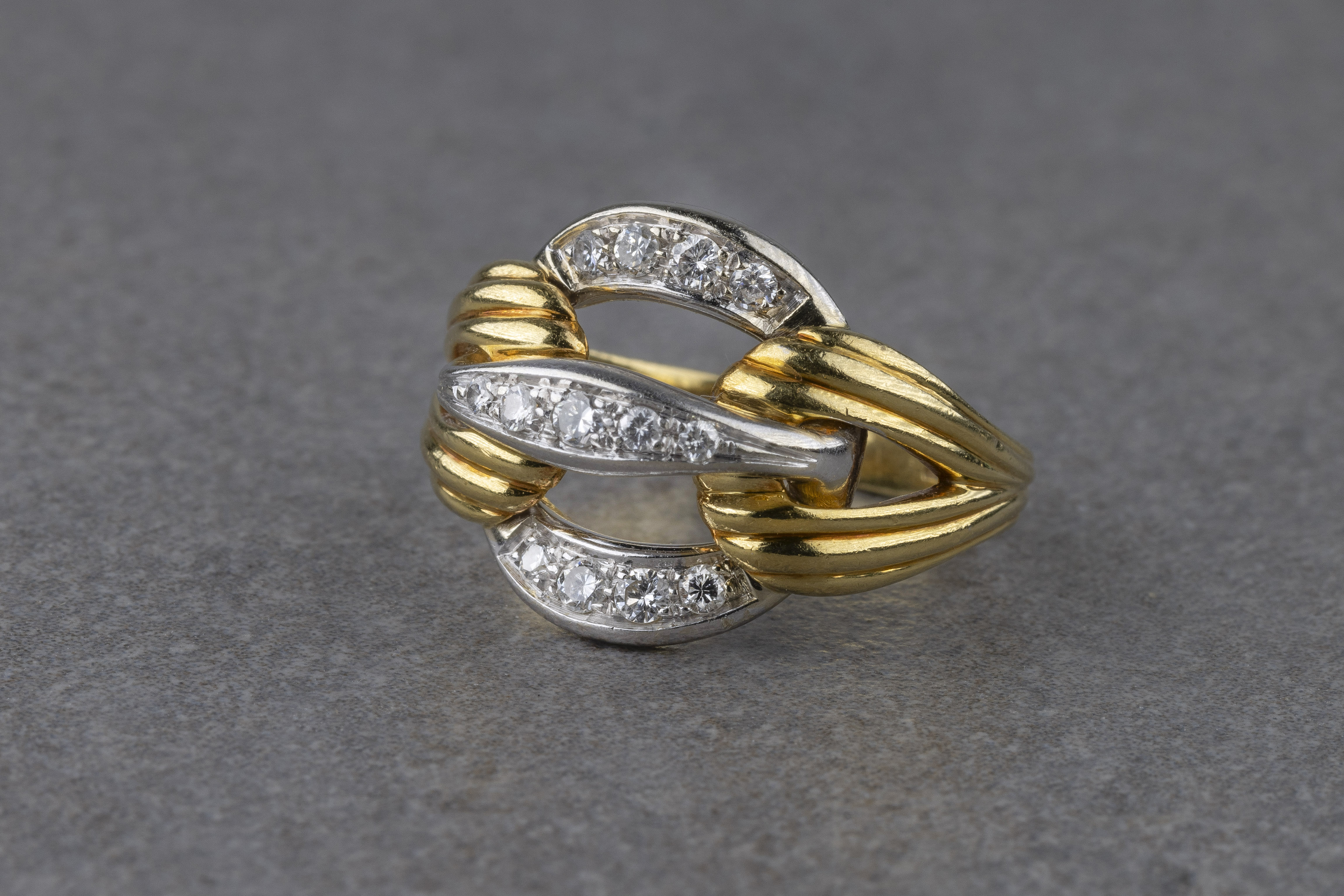 Damiani: an 18ct yellow and white gold dress ring