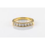 An 18ct yellow gold diamond ring