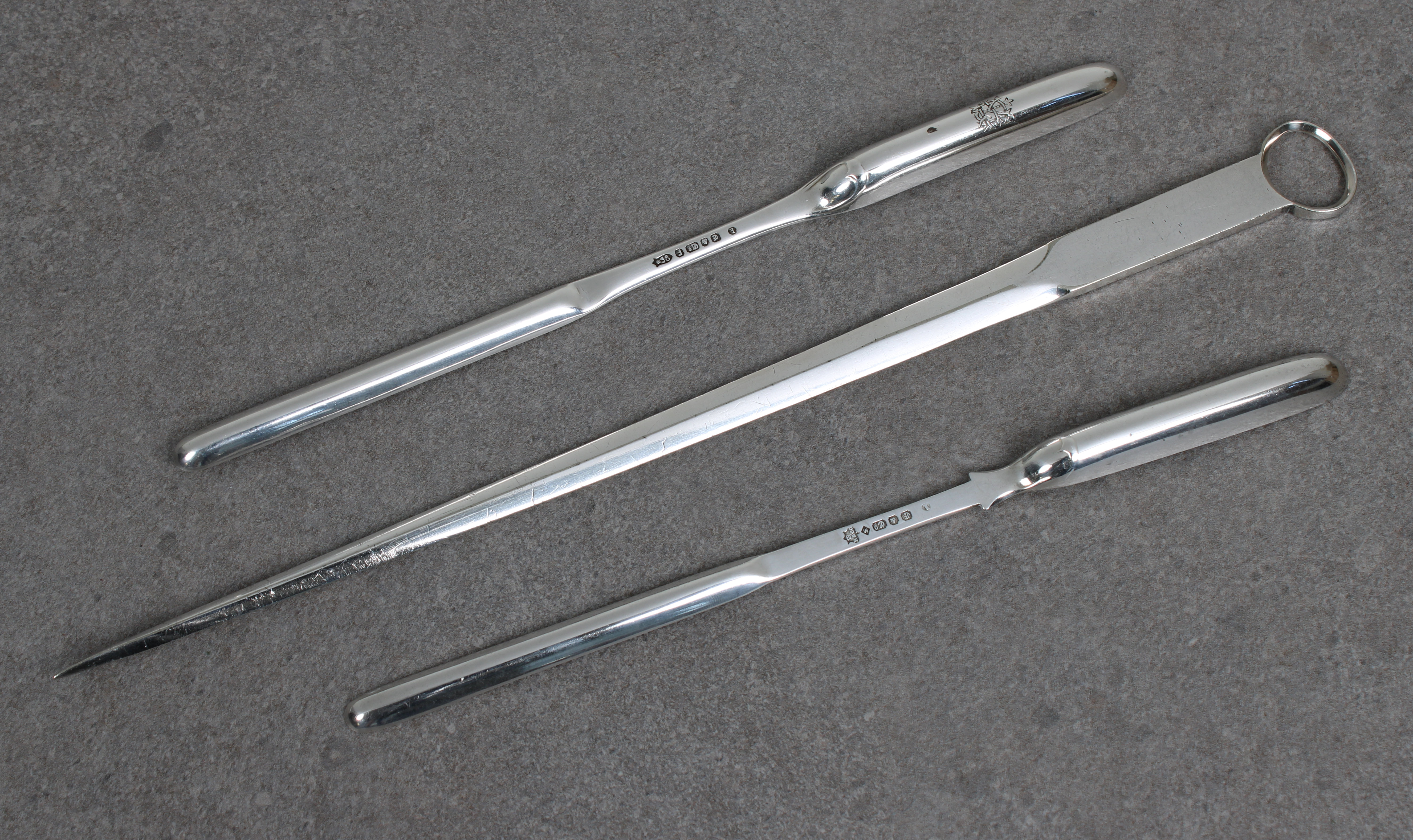 Two silver plated double ended marrow scoops - Image 4 of 4